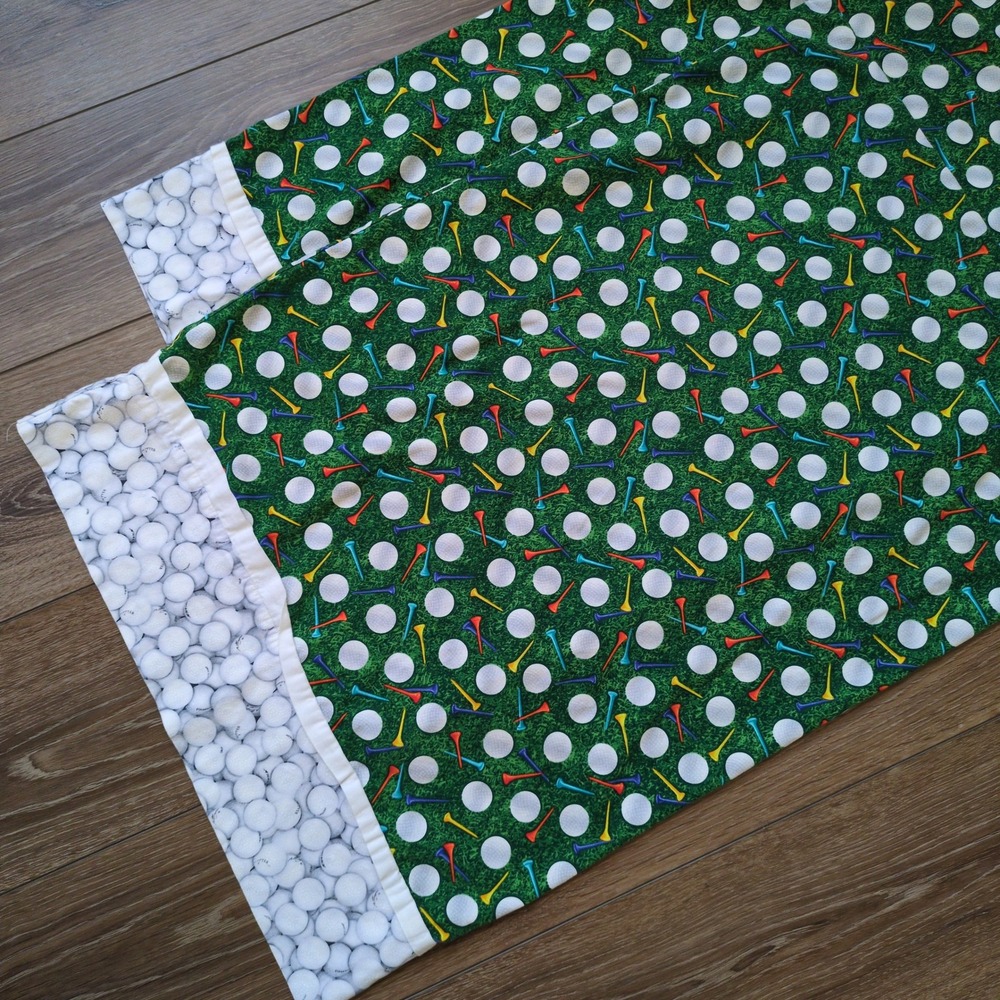 Vintage Golfing Standard Pillowcase Pair (2) - Golf green, tees‎ & balls
